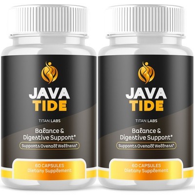 (2 Pack) Java Tide Pills Advanced Energy & Fitness Supplement JavaTide 120 Caps