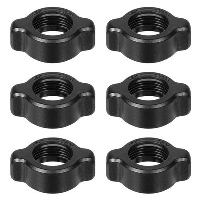 6 PCS Tightening Nut for Replacement Car Mount Screw-On, small, black 