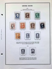 US Classic Collection On Harris Album Pages 1847-1893