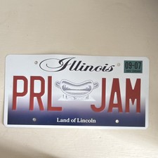 Pearl Jam Chicago License Plate 9/7/2023 Tour Eddie Vedder Hot Dog Bean