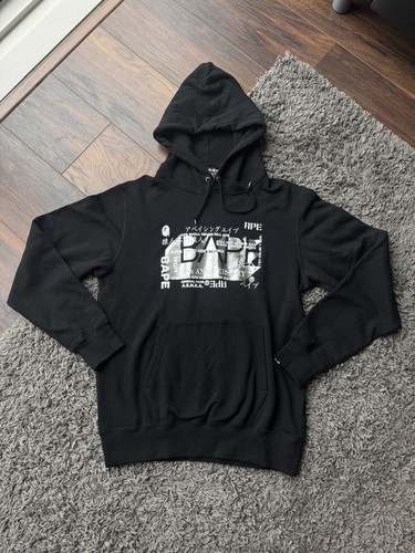 RARE BAPE x 27th Anniversary Foil Hoodie | Black | Size Small/Large /2XL | Anniv - Bild 1 von 14