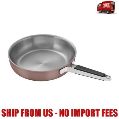ZWILLING Pure Frying pan, 11 inch, 18/10 Stainless Steel Color: rose