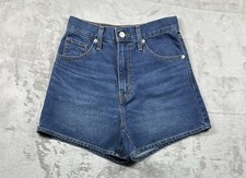 Levi  s High Waisted Mom Shorts Denim Jean Women  s Size 24 Dark High Rise