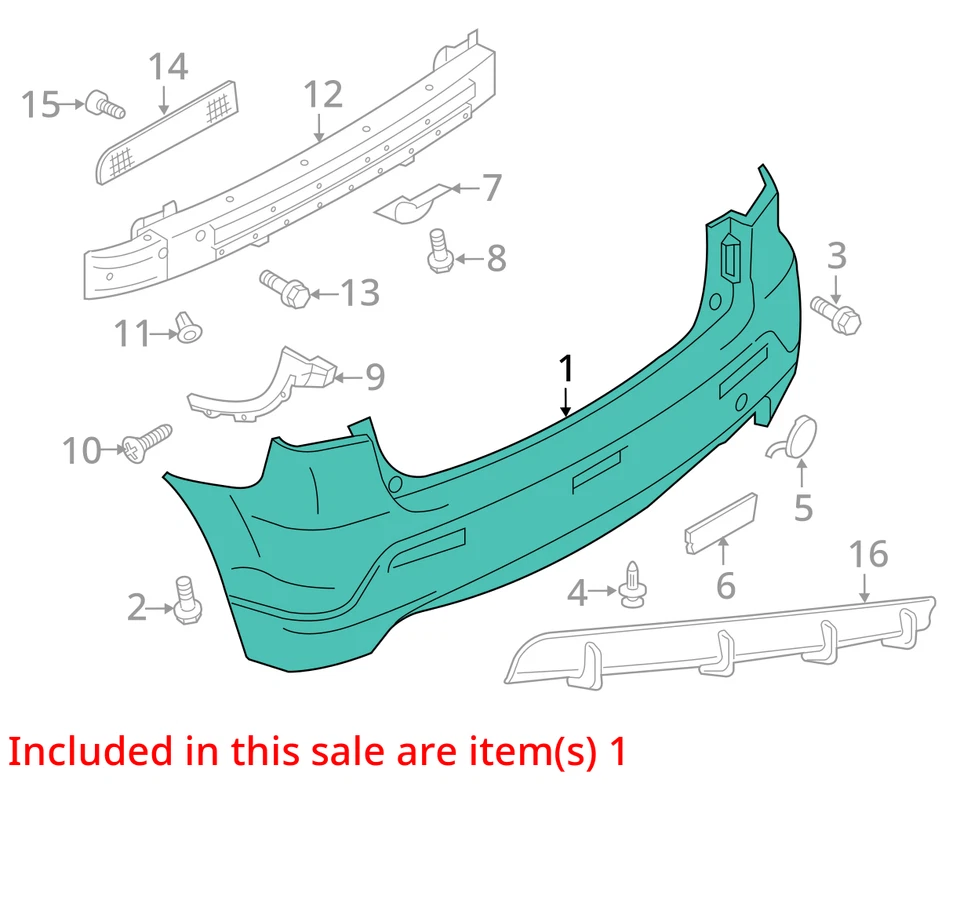 (LOCAL PICKUP ONLY) 11 12 OUTLANDER SPORT Rear Bumper Assembly Foto 3 de 4