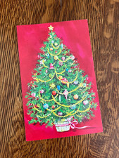 Vintage Cleo and Artis Used Christmas Card Lot of 4 Made in USA