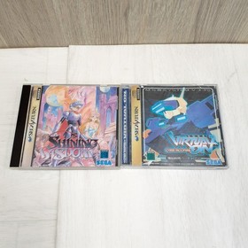 Sega Saturn Bundle Hori Fighting Stick Controller 5 Games Virtua Fighter NTSC-J