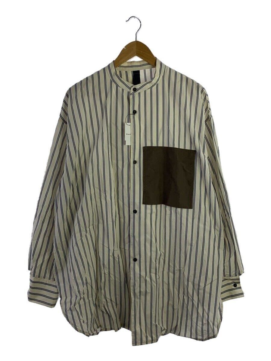 SHINYA KOZUKA long sleeve shirt 21ss HIS M cotton White stripe 