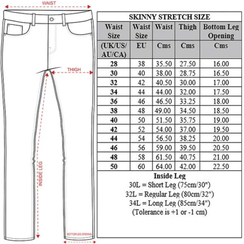 Taille jeans homme hot sale