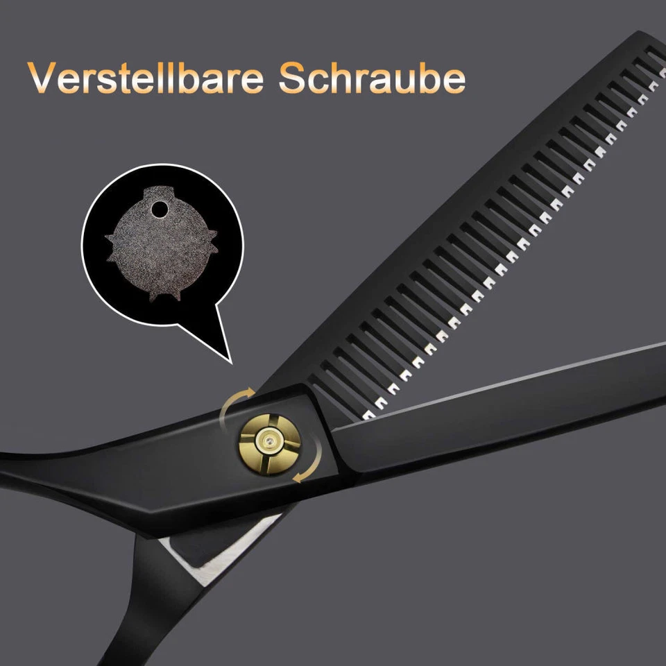11er Profi Haarschere Set Edelstahl Friseurschere Effilierschere *Haarschneider - Bild 4 von 4