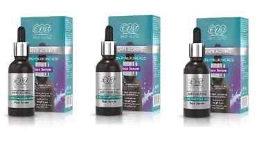 3 Eva Hyaluronic Acid Serum 100% Pure Skin Anti Aging Hydrating Wrinkles &Plumps