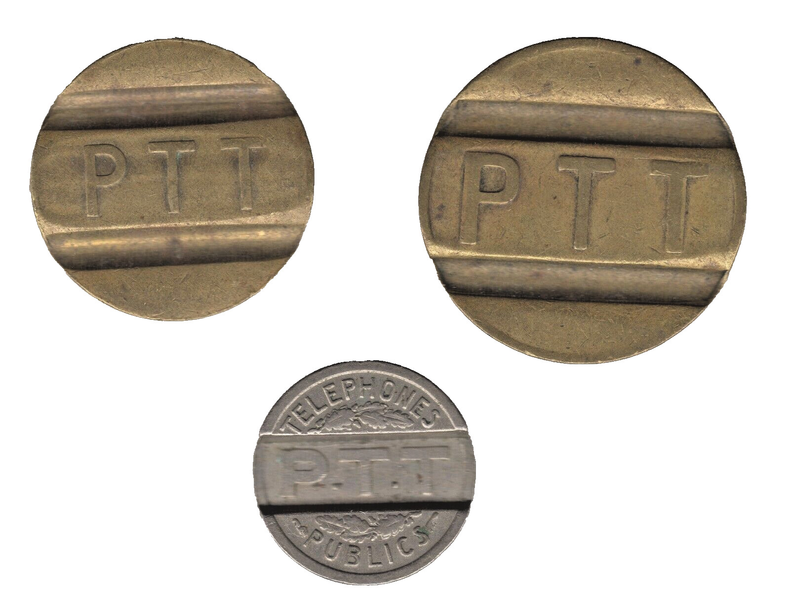 France Public Telephone Tokens x3