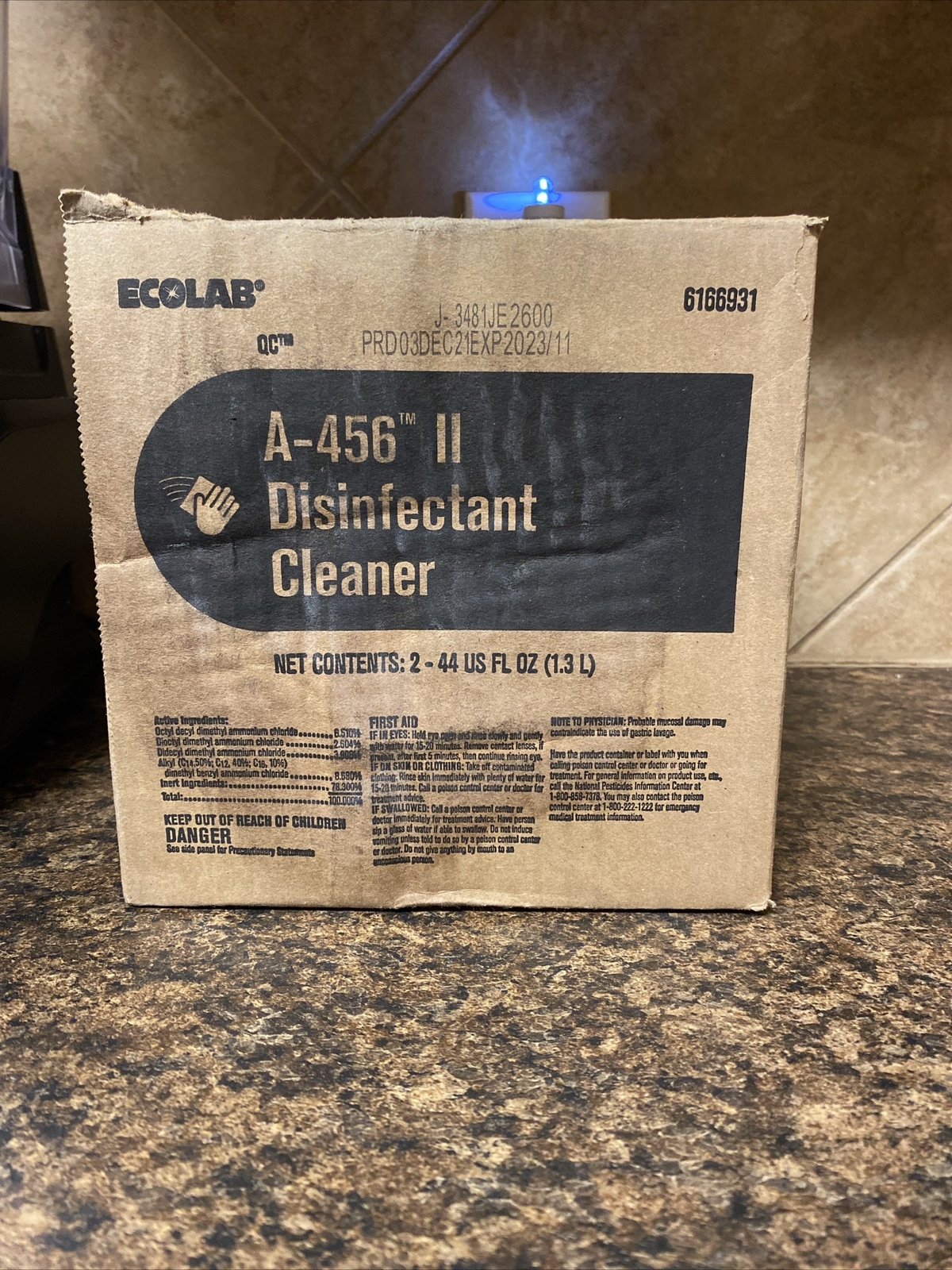 Ecolab QC A456 II Disinfectant Cleaner 44 fl oz Pack of 2 for sale online eBay