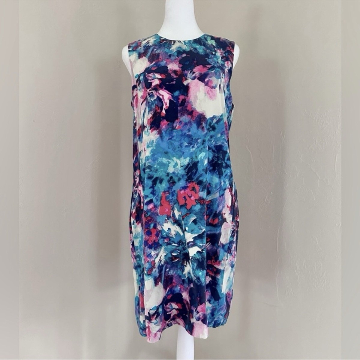cynthia rowley blue silk dress Garbo Silky Lace Dress main image 1