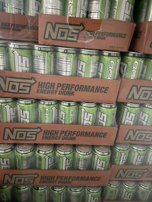 Nos High Performance Energy Drink, Sonic Sour, 16 Oz Can Pack of 12