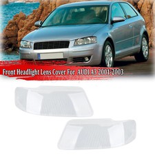 Cubierta de lente de faro tapa transparente izquierda y derecha para Audi A3 2001 2002 2003