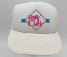 Roy Clark Vintage Country Music White Mesh Trucker Snapback Hat Cap SanSun