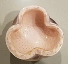 Vintage Murano Art Glass Bowl Mid Century Alfredo Barbini