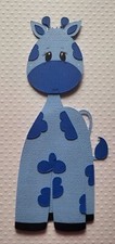 Baby Boy Giraffe. Scrapbook, Card making Paper Piecing