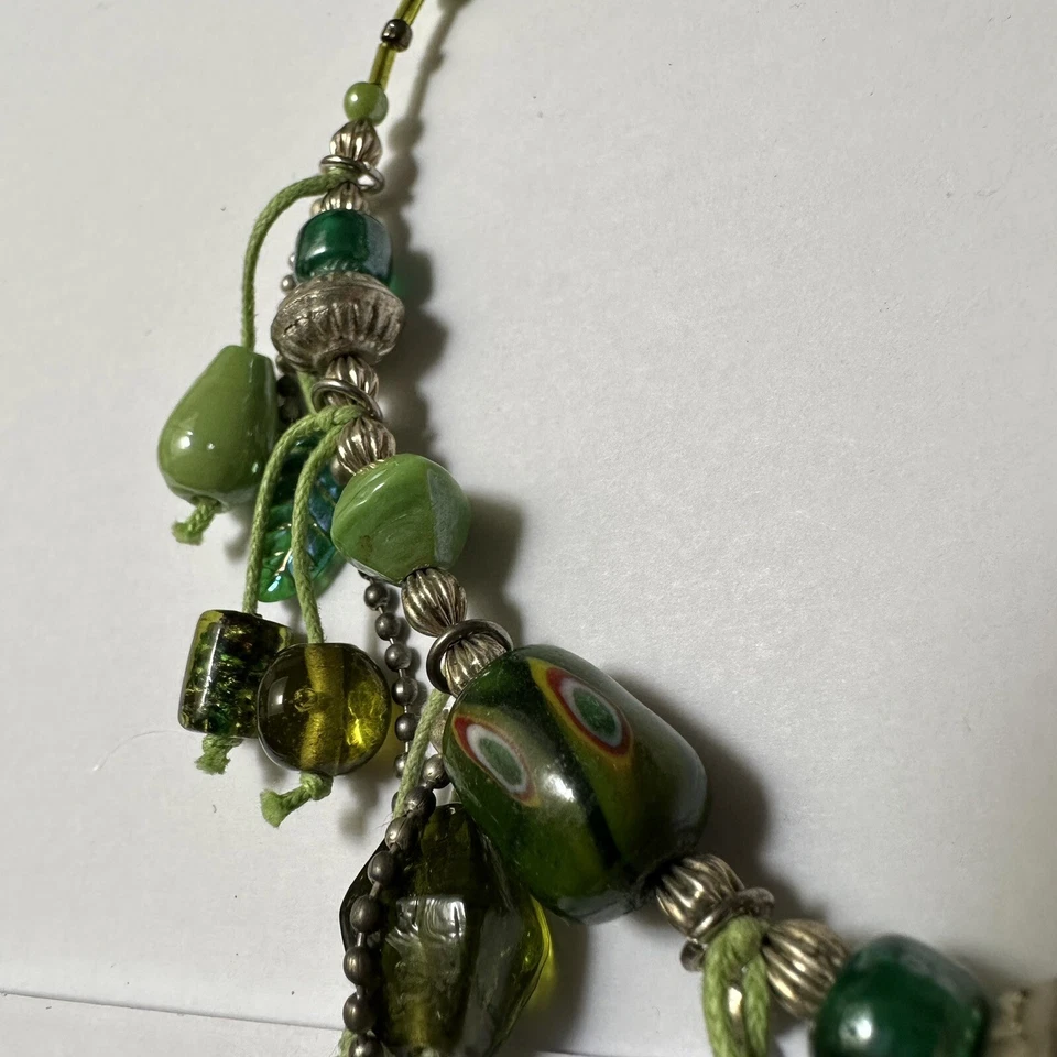 Collar D’Otti cuentas verdes nuevo con etiquetas 16-18 pulgadas Foto 4 de 4