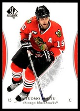 2007-08 SP Authentic #59 Tuomo Ruutu Chicago Blackhawks Hockey Card