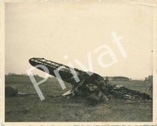Foto WK II abgeschossenes russisches Jagdflugzeug Russland Россия A1.34