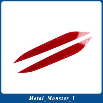 Pair Of Red Rear Bumper Reflectors For Alfa Romeo Stelvio (2018-2023) – OEM #50553181 & 50553182