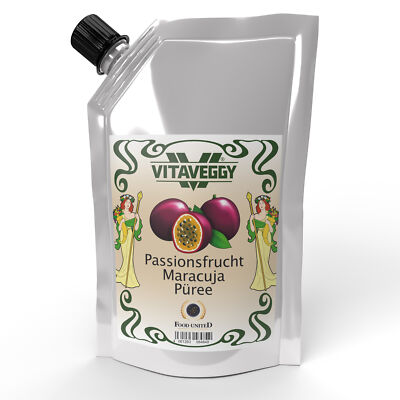 VITAVEGGY Püree PASSIONSFRUCHT MARACUJA 1kg Food-United Grenadille-Granadille