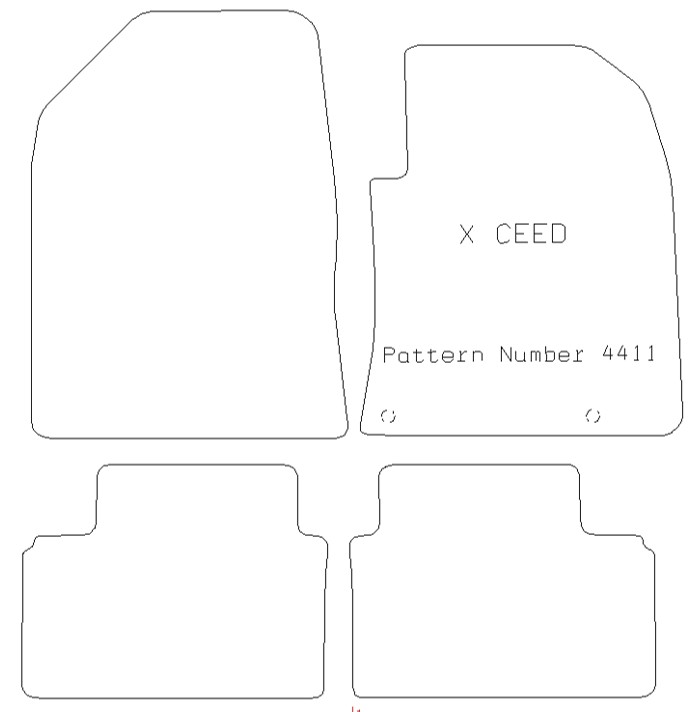 Car Mats for Kia XCeed 2019 On Tailored Black Rubber Silver Trim eBay