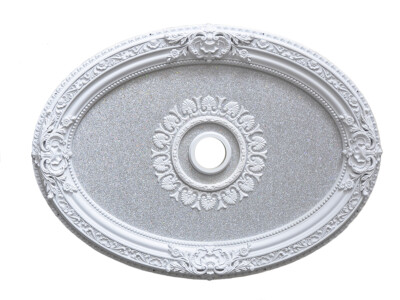 43'' Oval Chandelier Ceiling Medallion Antique French Floral Foyer or Dining Room