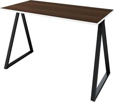 Escritorio LEVIRA Wye 110x60 cm - Madera Metal, Negro/Wenge, moderno