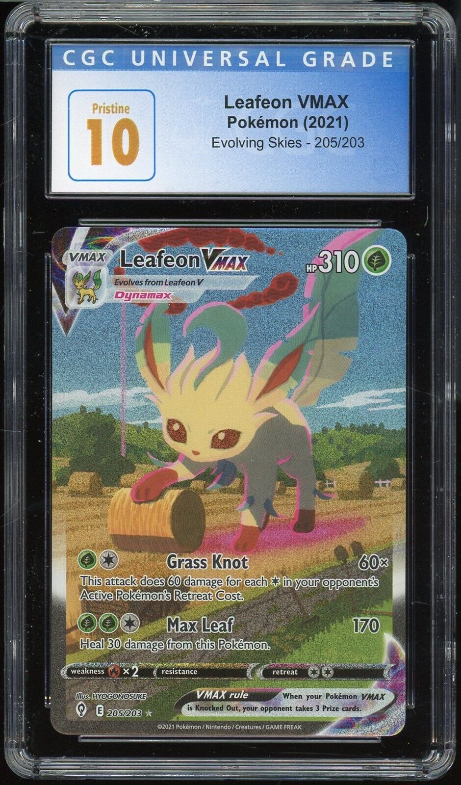 Carta Pokémon Leafeon Vmax Céus Em Evolução