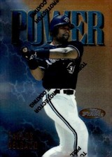 1997 Topps Finest #57 P3 Carlos Delgado Power Toronto Blue Jays