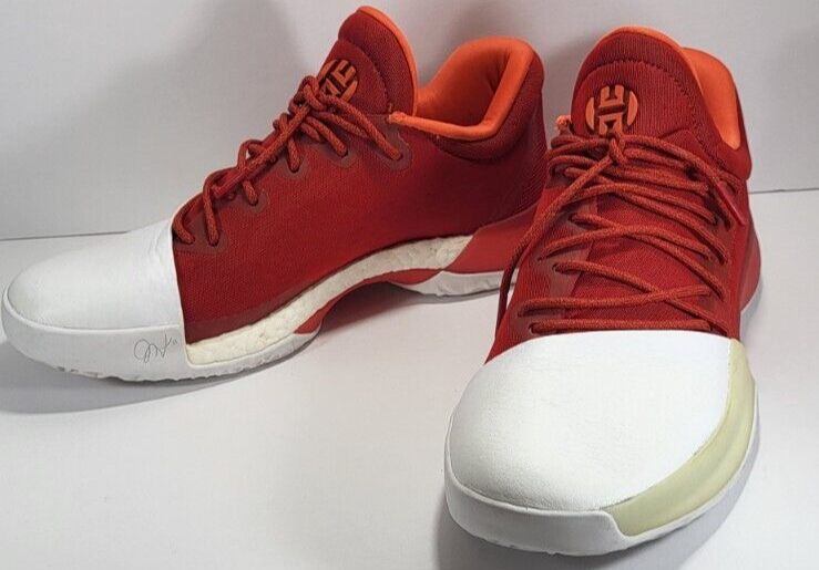 Adidas Harden Vol 1 Home Basketball Shoe Size 7 Red White  display picture 3