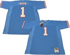 New 1983 Warren Moon #1 Houston Oilers Big & Tall Mens Mitchell & Ness Jersey
