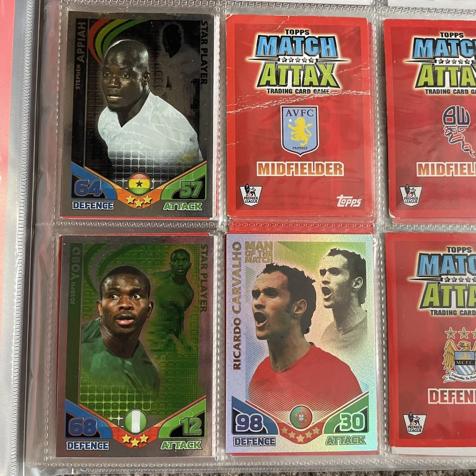 Match Attax Collectors Binder With Over 200 Cards BUNDLE LOT  International 2010 - Image 2 of 4