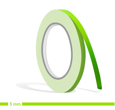 ZIERSTREIFEN 5mm MATT Lime grün 10m Auto apfelgrün Boot 0,5cm Folie Aufkleber 