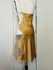 Carine Gilson 100 Silk Top Lace Trimmed Size M New Without Tag