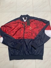 Air Jordan Flight Legacy FIBA Zip Jacket Loose Fit Blue CJ9082-451 Men s Sz L