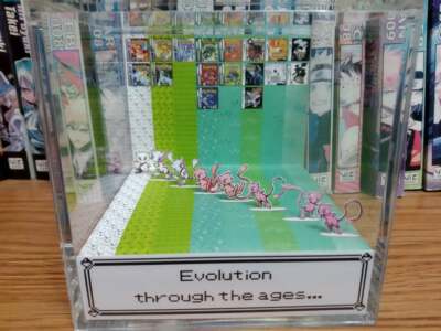 Pokemon Mew Generations Handmade Diorama - Gameboy Gaming / Retro Cube-Fanart
