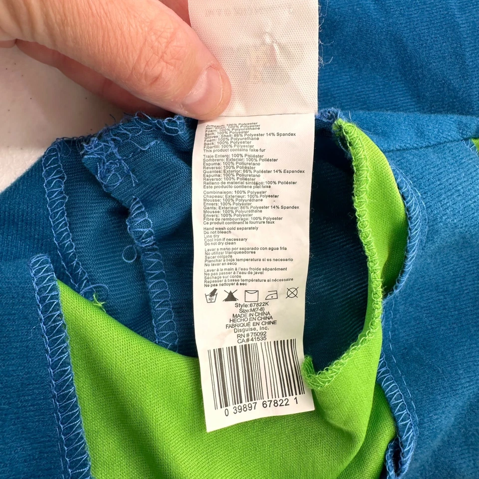 Disfraz de Super Mario Luigi para niños con sombrero y mono M 7-8 Halloween Brothers a Foto 3 de 4