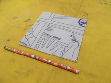 LEXAN CLEAR POLYCARBONATE SHEET glazing plastic flat stock 1/8" x 6" x 6"