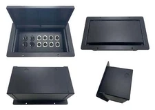 PROCRAFT JUMBO GAP LID Stage Pocket/Floor Box w/ 2) AC Duplex 8) XLR Female