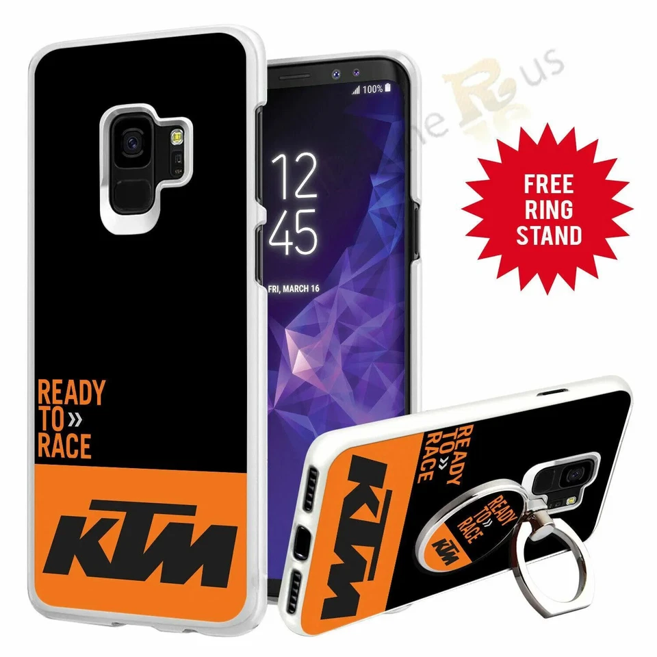 KTM Bike Phone Case Cover & Finger Ring Stand For Samsung And Apple iPhone042-10 - Image 2 of 2