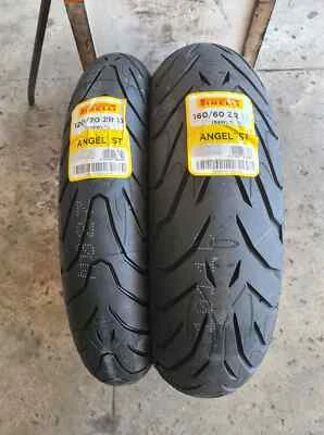 Coppia 120/70 ZR17 58W 160/60 ZR17 69W PIRELLI ANGEL ST DOT2025 ANT e POST