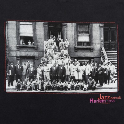 VTG 90's Art Kane iconic 1958 photo 'A Great Day In Harlem' T
