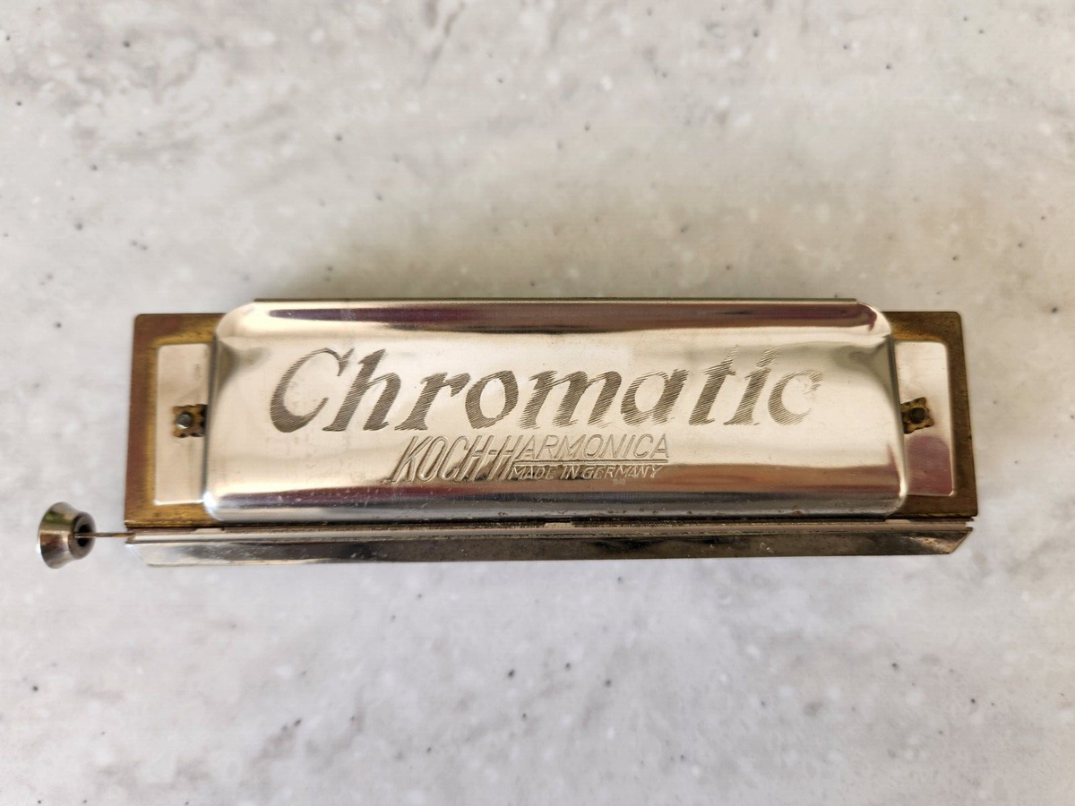Vintage Koch Chromatic Harmonica, Key of C, in Original Box