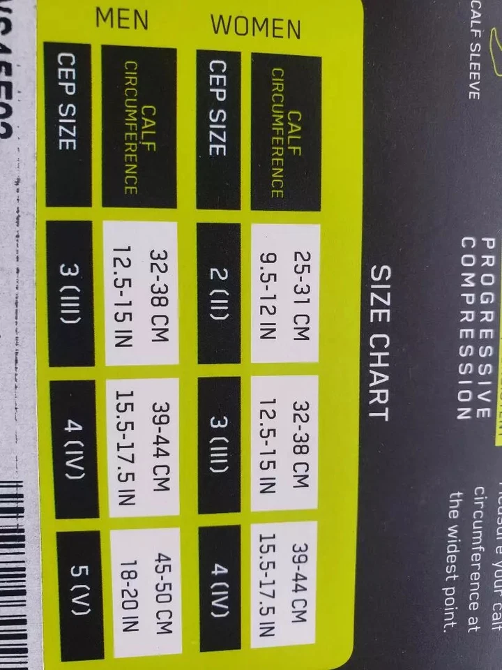 CEP Men's Pro+ SHORT CALF STYLE Compression Sleeves Performance Color & Size - Image 2 of 4