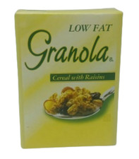 Play Food Vintage Low Fat Granola Grocery Scan Box