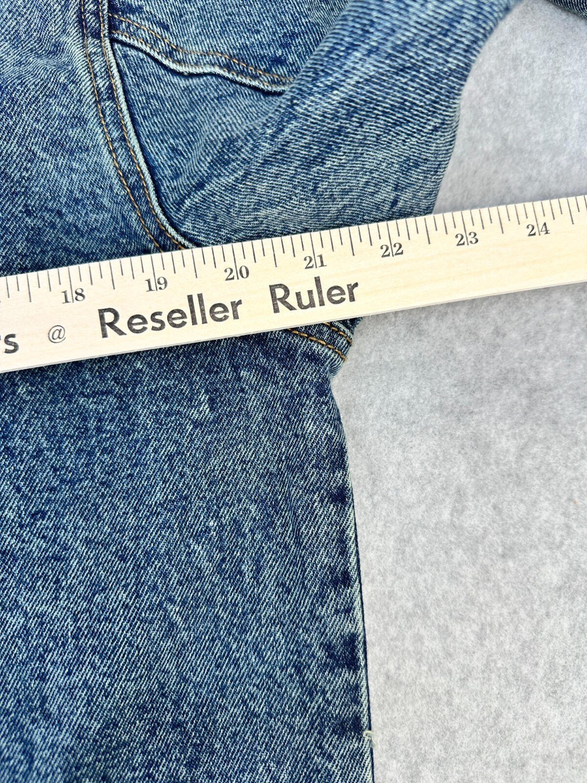 LAZER Trucker Denim Jacket Mens Size Small Medium Wash Classic Style NWT