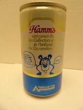HAMMS BCCA PORTLAND CANVENTION XVI ALUMINUM PULL TAB BEER CAN #208-38 PABST